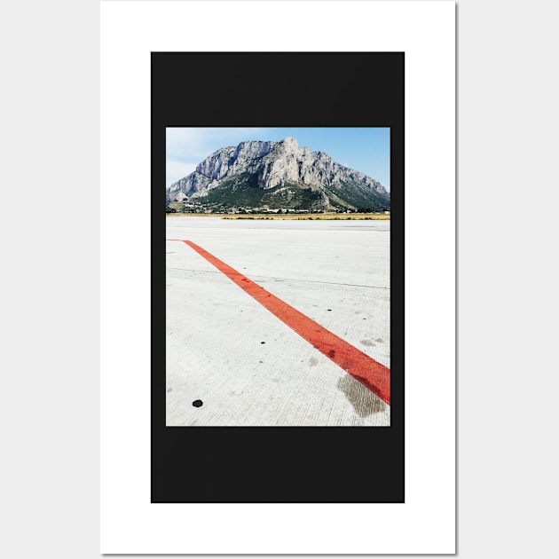 Red Line on Airfield Wall Art by visualspectrum